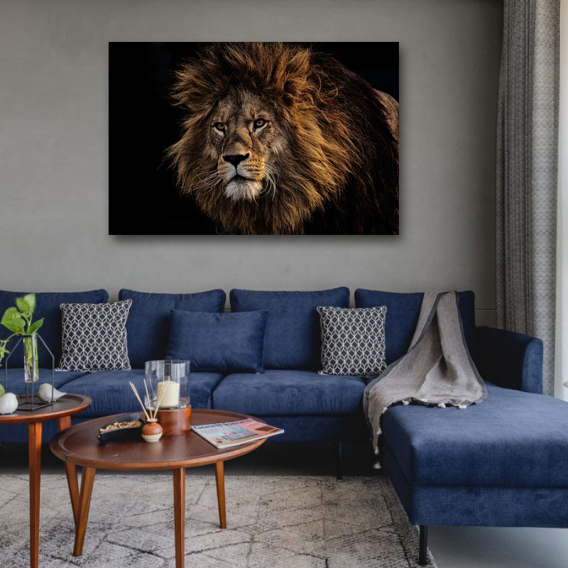 Πίνακας σε καμβά Αρσενικό λιοντάρι